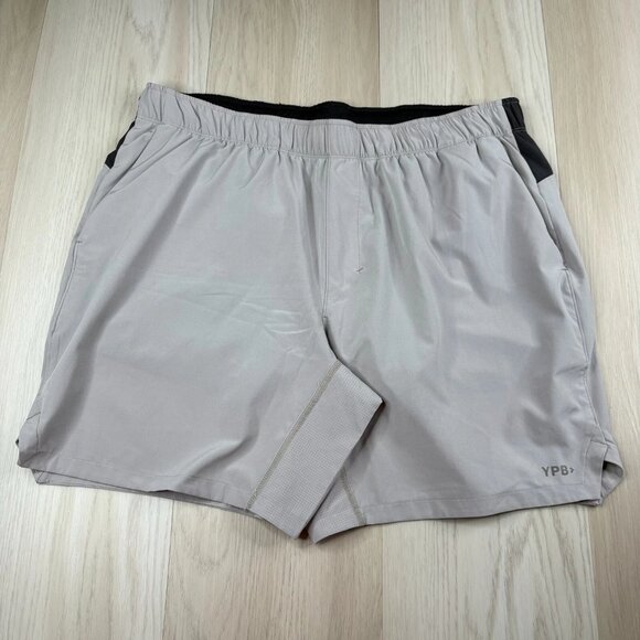 Abercrombie & Fitch YPB Mens Gray Elastic Waistband Athletis Shorts Size XXL - Picture 1 of 10